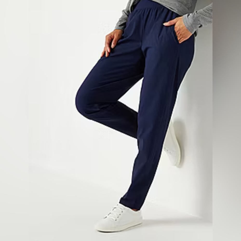 32 Heat degrees Navy Blue Sweatpants For Women's Size XL Pull on, high rise